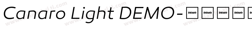 Canaro Light DEMO字体转换